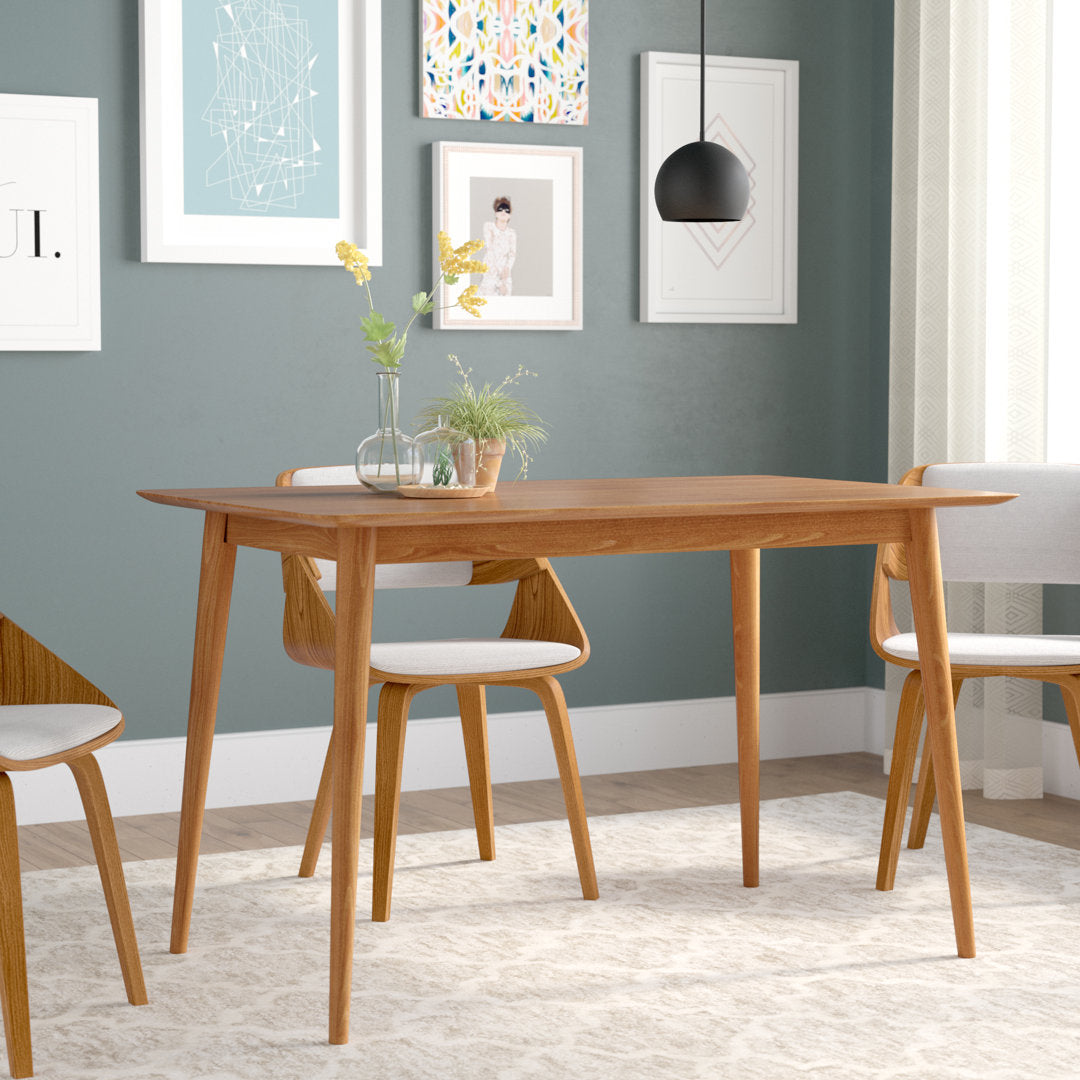 Goodyear Solid Wood Dining Table Corrigan Studio® Size: 29.48" W x 47.2" L