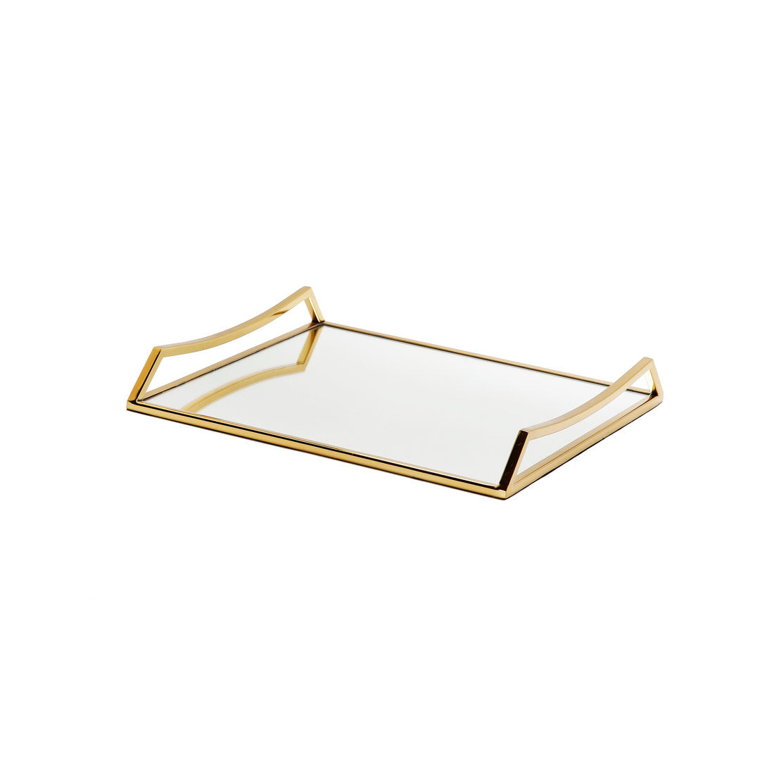 Frohmut Mirror Vanity Tray Mercer41 Finish: Gold
