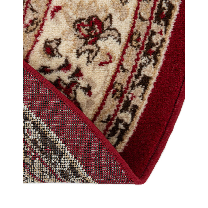 Bhatari Oriental Burgundy Area Rug Winston Porter Rug Size: Round 7'10"