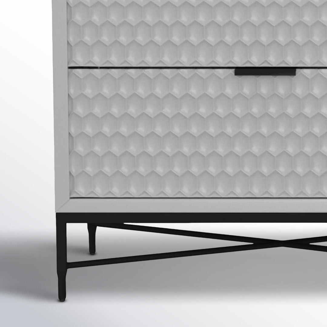 Capra 7 Drawer 56" W Double Dresser AllModern Color: Sky Gray