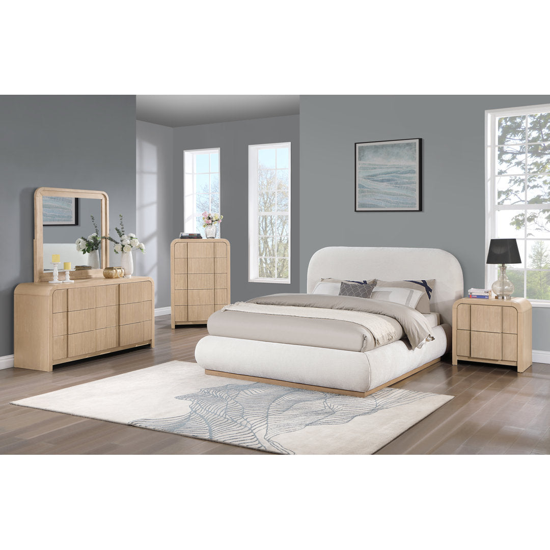 Ishana Solid Wood Nightstand Wrought Studio™ Color: Natural