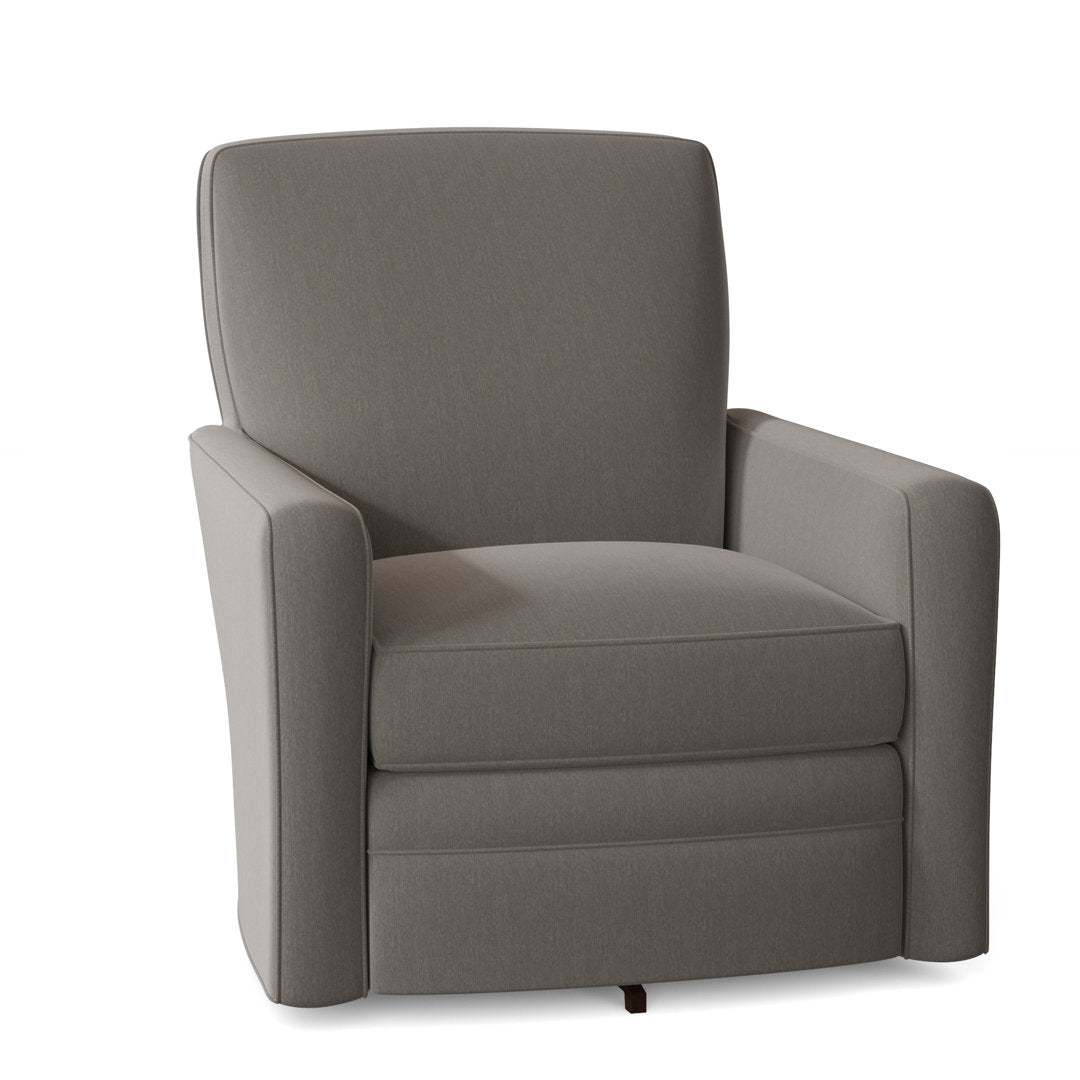 Idana 32" Wide Swivel Armchair Birch Lane™ Arm Covers: Yes, Body Fabric: Peyton Gray Performance Twill