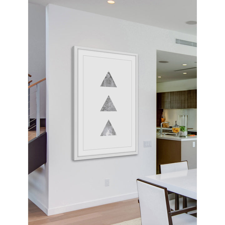 Tri' by Bryon White Framed Painting Print on Paper Marmont Hill Size: 45" H x 30" W x 1.5" D
