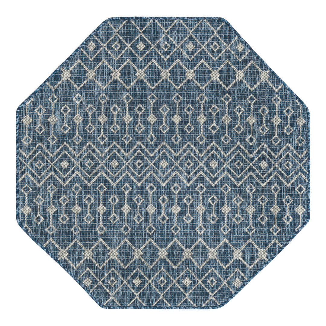 Innsbrook Southwestern Power Loom Teal Indoor/Outdoor Area Rug Laurel Foundry Modern Farmhouse® Rug Size: Octagon 4' x 4'