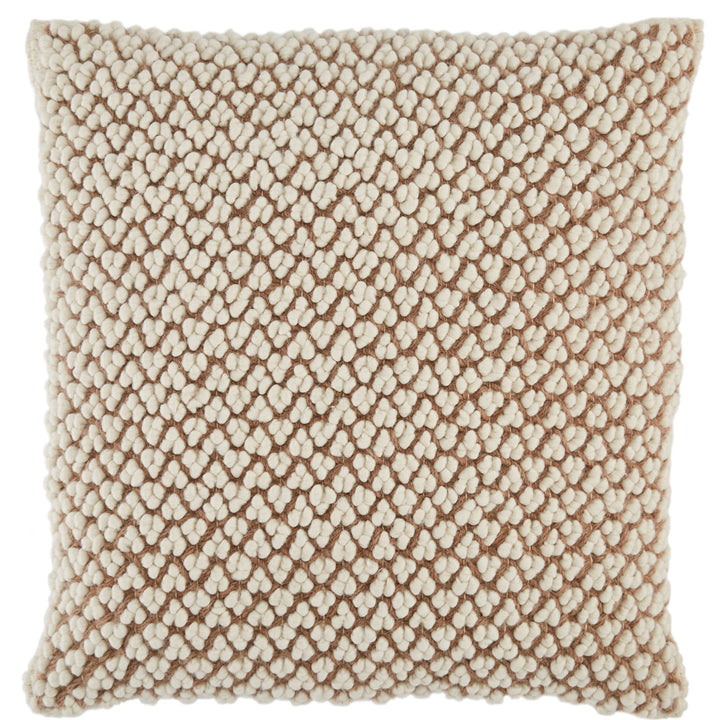 Toulon Wool Blend Throw Square Pillow Joss & Main Color: Tan