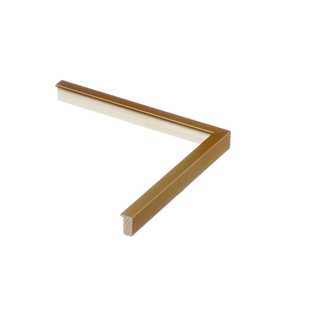 Green and Gray I by Victoria Barnes - Wrapped Canvas Painting Orren Ellis Size: 48" H x 32" W   Format: Gold Single Picture Framed, Mat Included: No