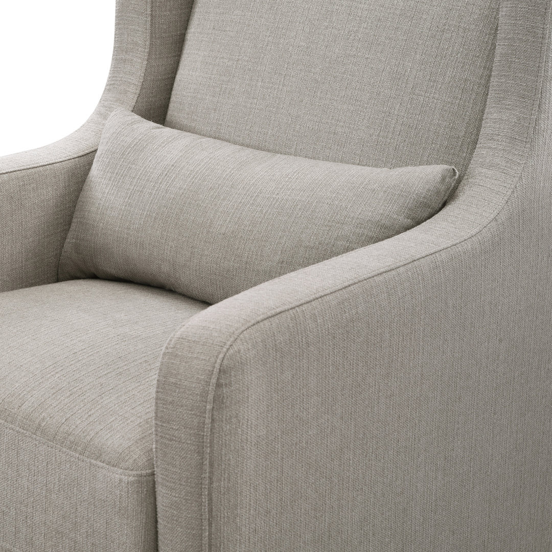 Adrian Swivel Glider and Ottoman Carter's by DaVinci Upholstery Color: Gray Tweed