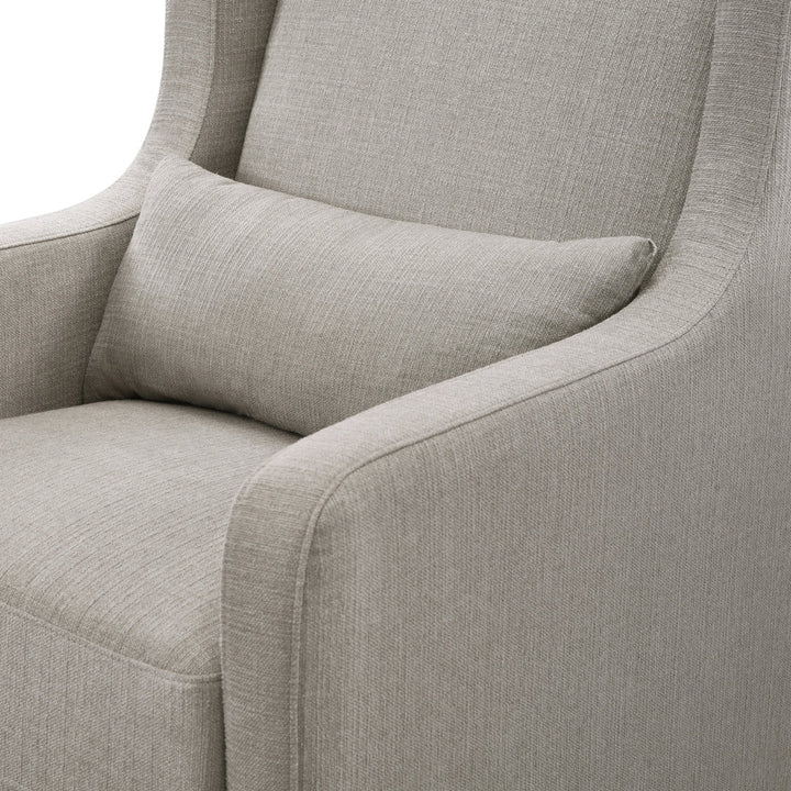 Adrian Swivel Glider and Ottoman Carter's by DaVinci Upholstery Color: Gray Tweed