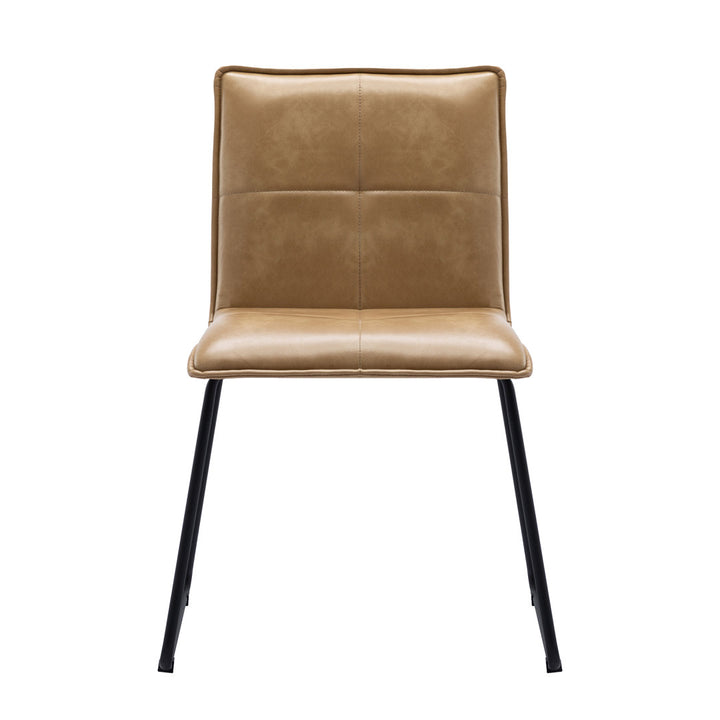 Tarin Faux Leather Upholstered Side Chair (Set of 2) Steelside™ Upholstery Color: Camel