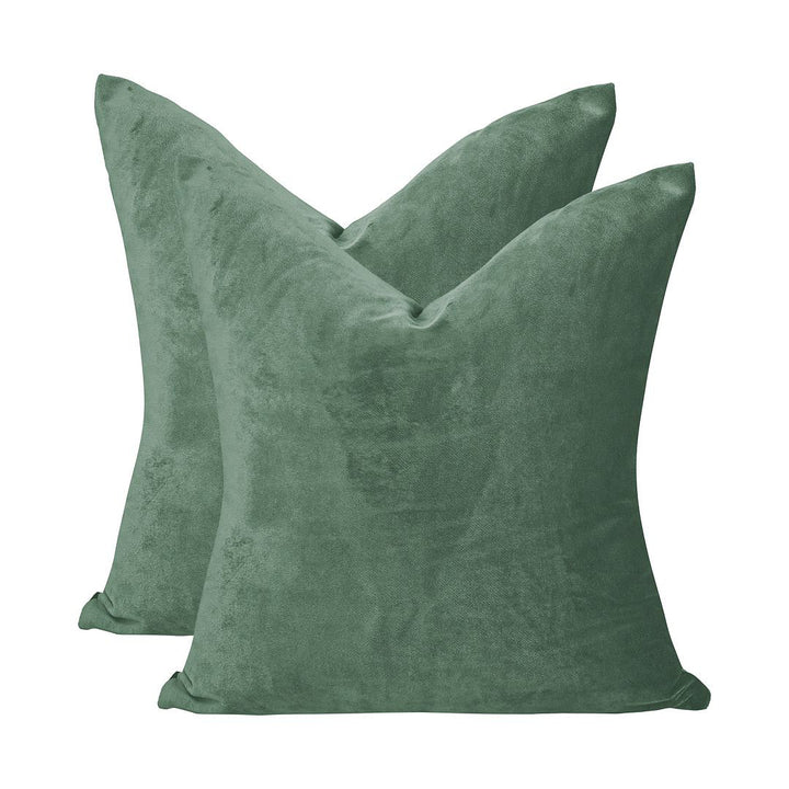 Velvet Throw Square Pillow Cover (Set of 2) Lilijan Home & Curtain Color: 36 Xanadu Size: 16" x 16"