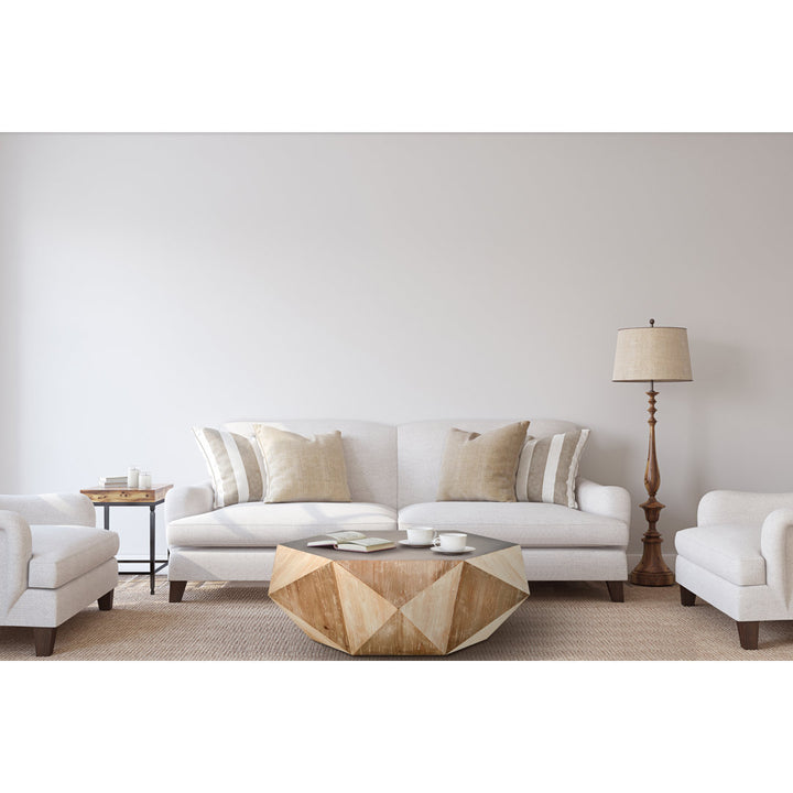 Raymundo Solid Wood Pedestal Coffee Table George Oliver