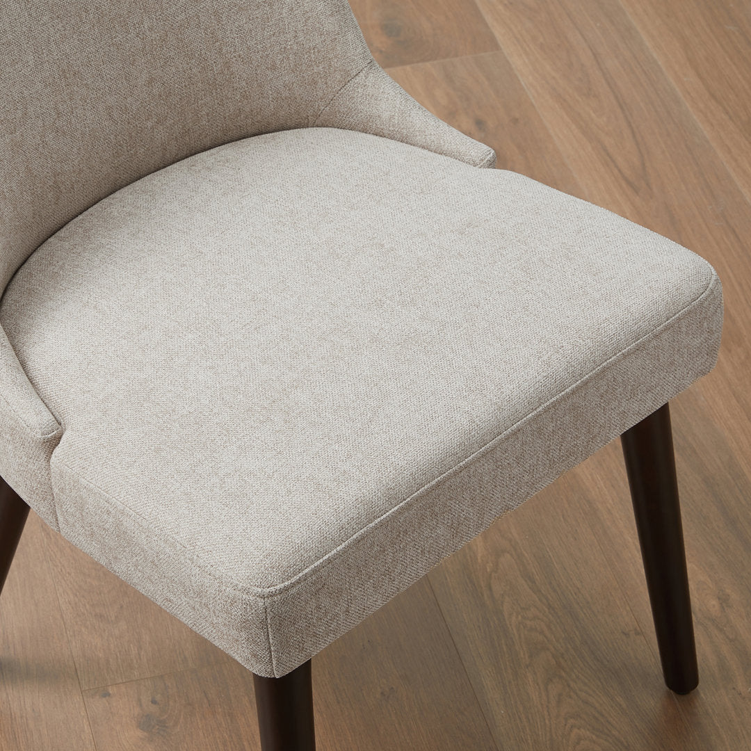 Brently Upholstered Dining Chair (Set of 2) Wade Logan® Upholstery Color: Taupe