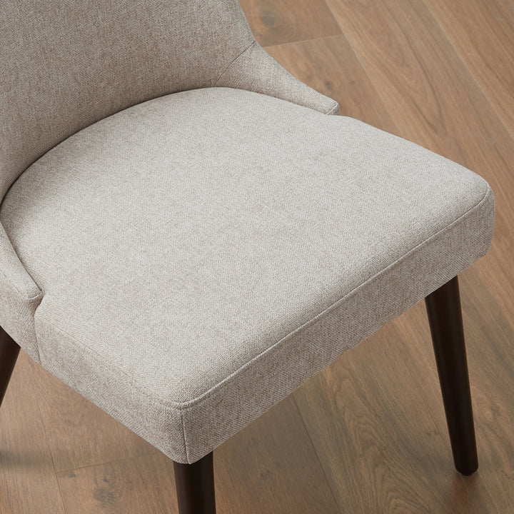 Brently Upholstered Dining Chair (Set of 2) Wade Logan® Upholstery Color: Taupe