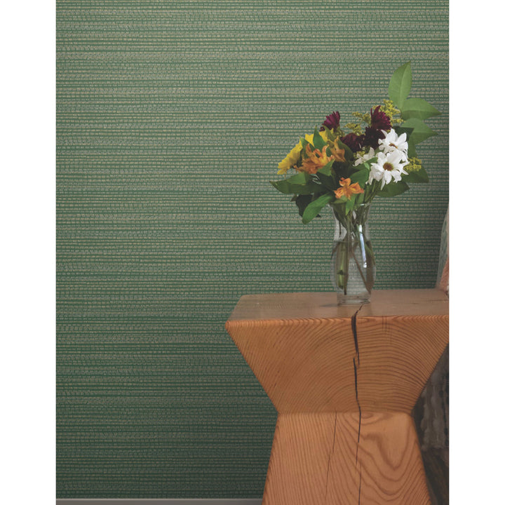 Tick Mark Texture Peel & Stick Wallpaper Erin & Ben Co. Color: Green