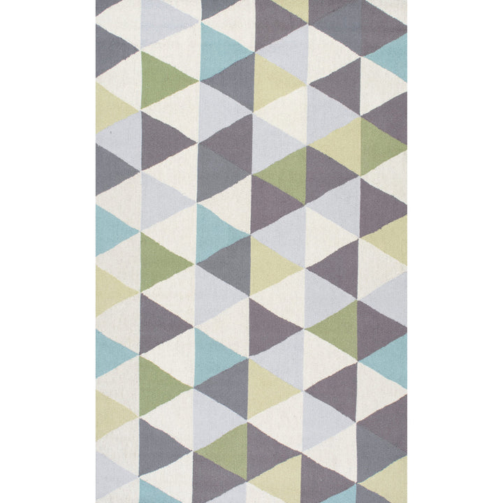 Seleucia Hand-Hooked Gray/Blue Area Rug Brayden Studio® Rug Size: Rectangle 9' 6" x 13' 6"