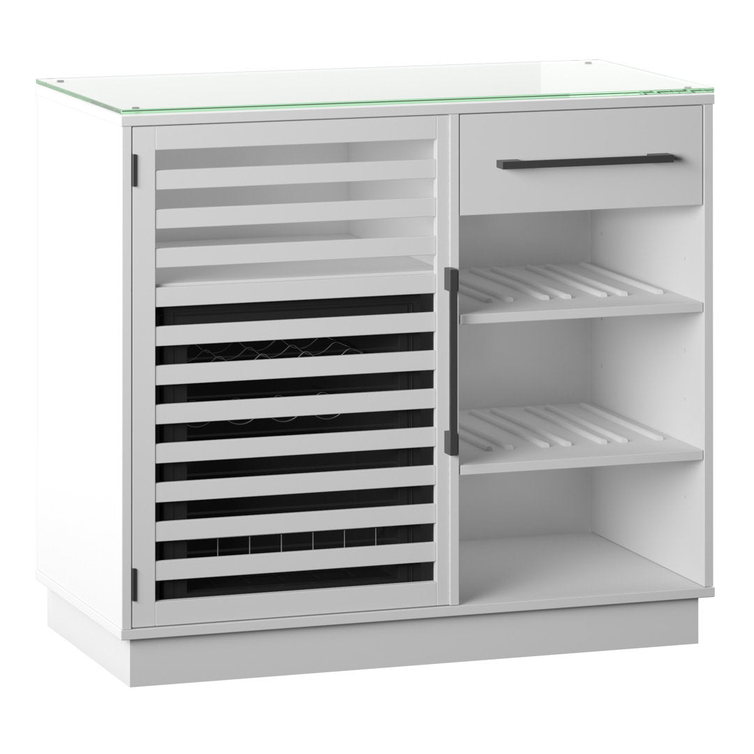 Williford Refrigerated Cooler Bar Cabinet Wade Logan® Color: White