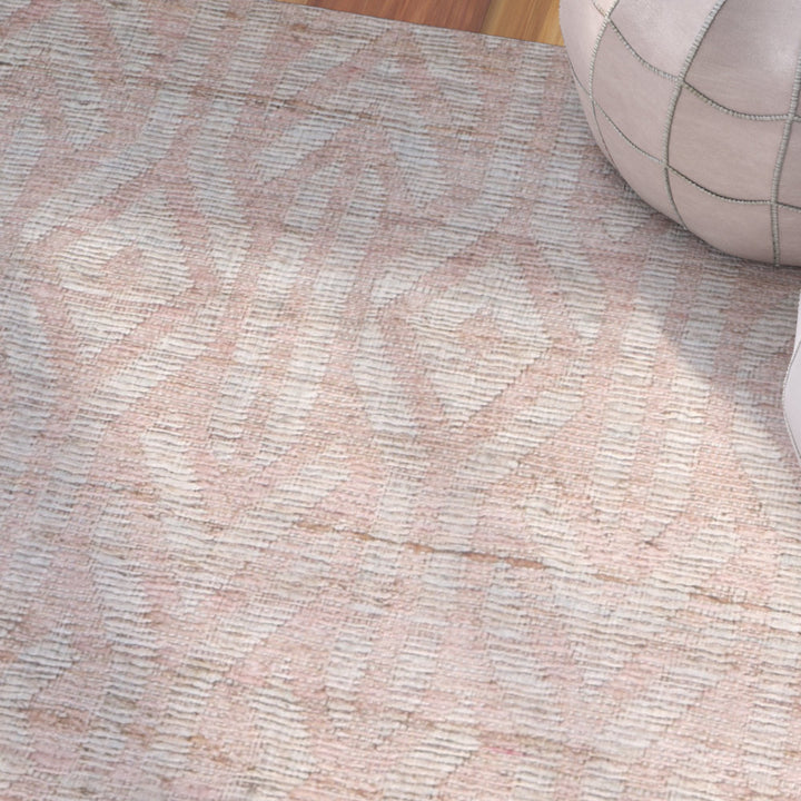 Laumer Hand Woven 80% Jute, 20% Cotton Geometric Rug Mercer41