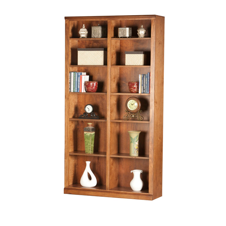 Coastal Double Wide Standard Bookcase Eagle Furniture Manufacturing Size: 48" H x 45" W x 13.75" D Door Type: None, Finish: European Ivory