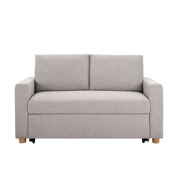 Serta Trinity Full Size Convertible Sleeper Sofa Serta Fabric: Light Gray Woven