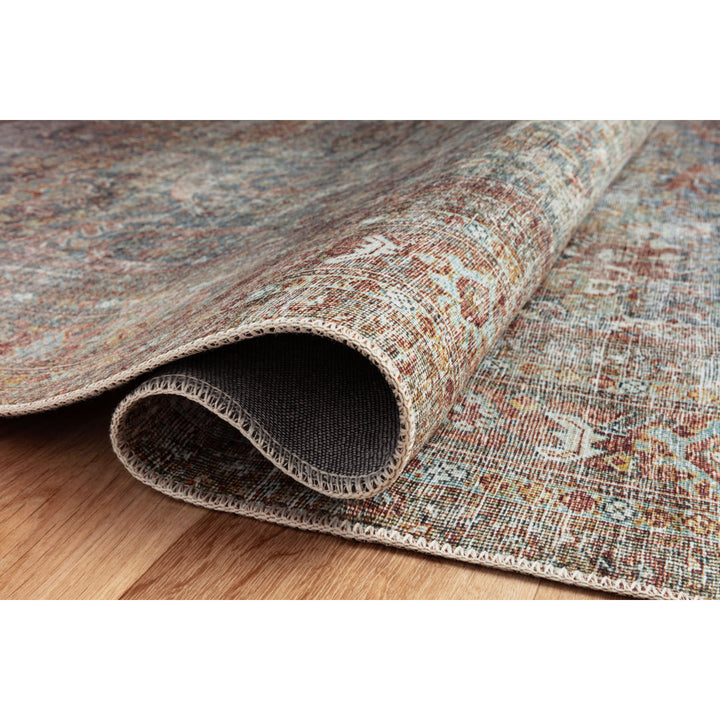 Chris Loves Julia x Loloi Jules Oriental Lagoon/Brick Area Rug Chris Loves Julia x Loloi Rug Size: Rectangle 9'6" x 14'