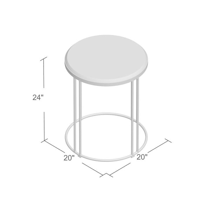 Abraxas Solid Wood Frame End Table Sand & Stable™