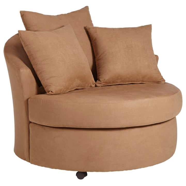 Alsup Barrel Chair Andover Mills™ Fabric: Santa Monica Black