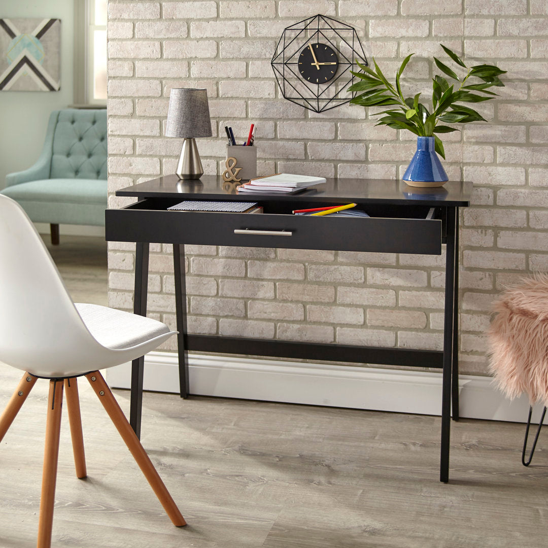 Haywa Desk Andover Mills™ Color: Black