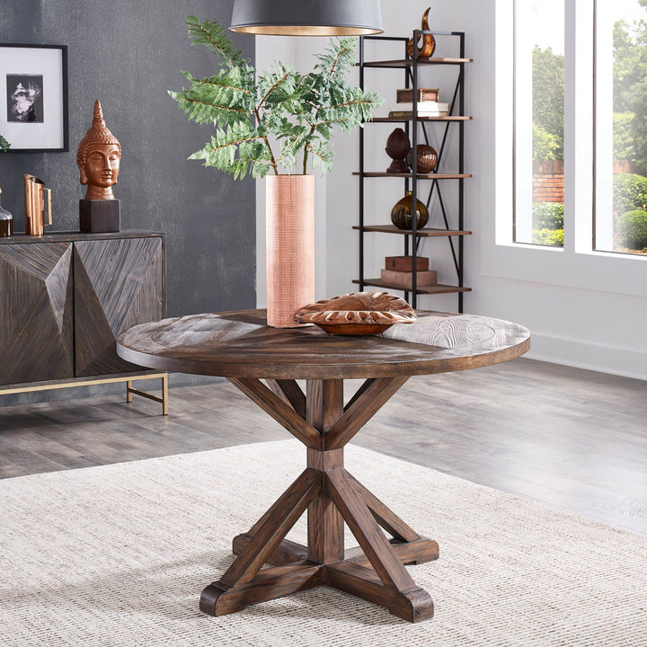 Ashbaugh Pedestal Dining Table Greyleigh™ Color: Brown Size: 54" L x 54" W