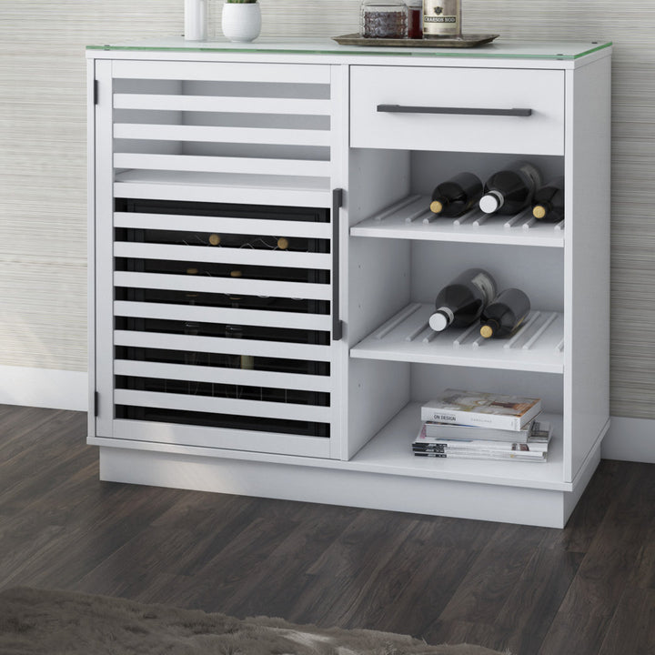 Williford Refrigerated Cooler Bar Cabinet Wade Logan® Color: White