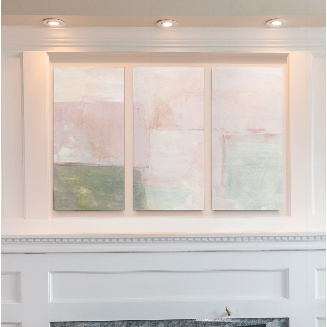 A Premium 'Morning Meditation II' Print Multi-Piece Image on Canvas Wrought Studio™ Size: 40" H x 60" W x 1.5" D