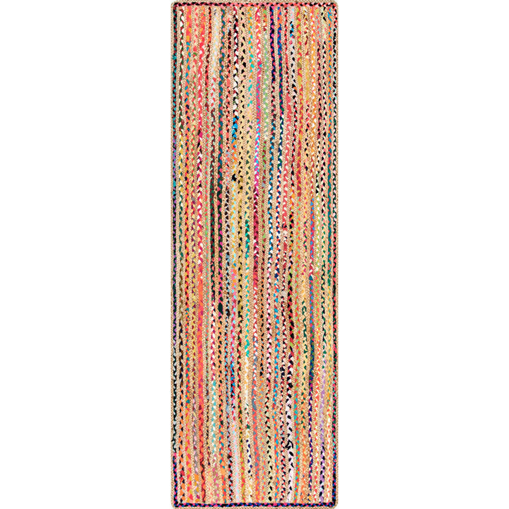 Lovetto Bohemian Handmade Braided Red Rug Bungalow Rose Rug Size: Runner 2'6" x 6'