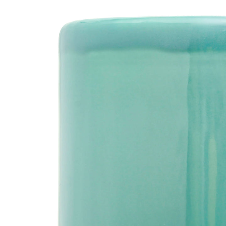Astou Handmade Porcelain Floor Vase Wade Logan® Color: Turquoise