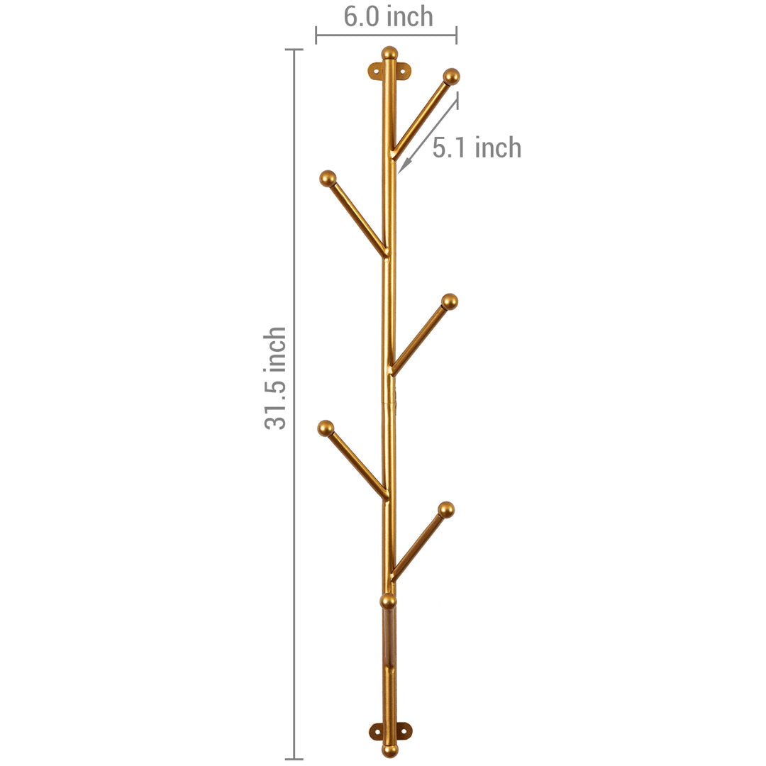 Cerstin Metal 6 - Hook Wall Mounted Coat Rack Mercer41