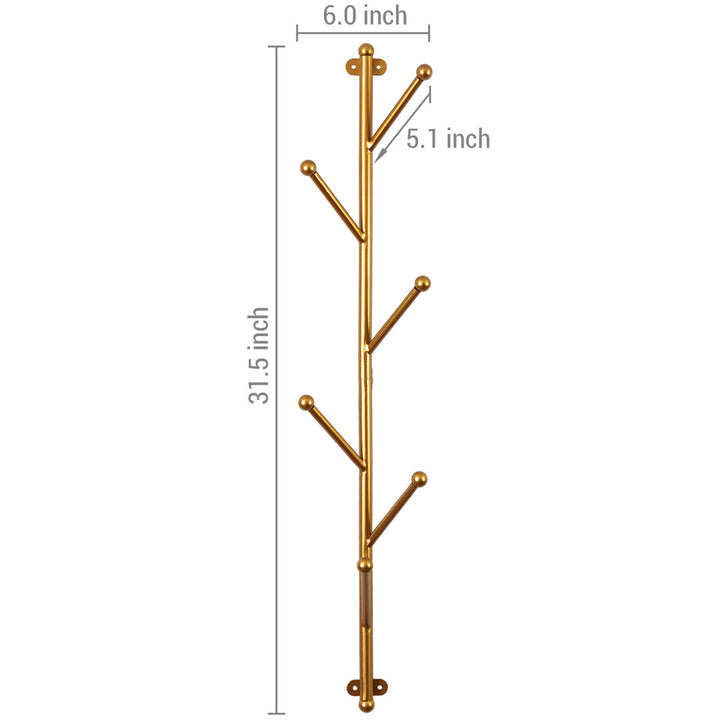 Cerstin Metal 6 - Hook Wall Mounted Coat Rack Mercer41
