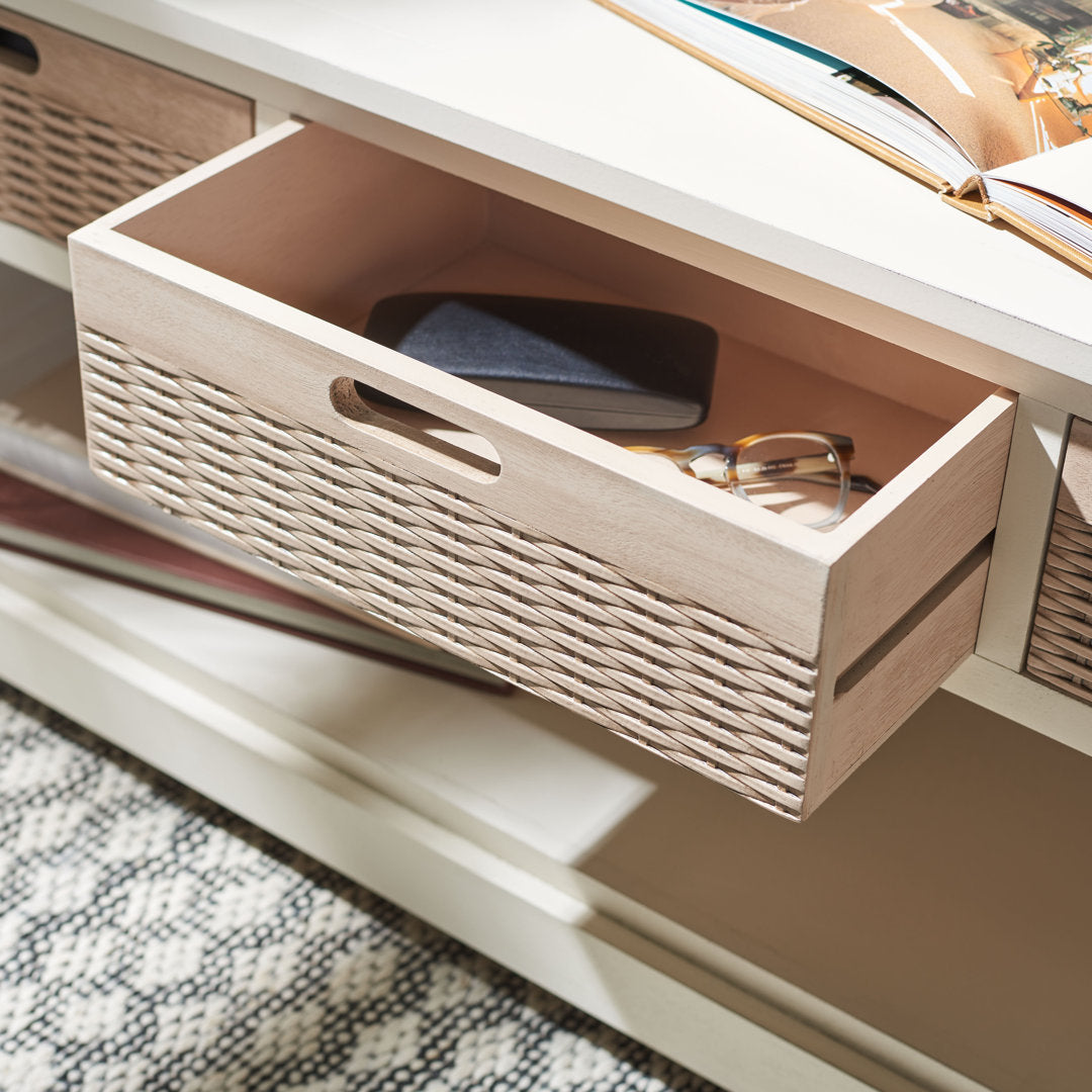 Hauge Drawers Storage Bench Breakwater Bay