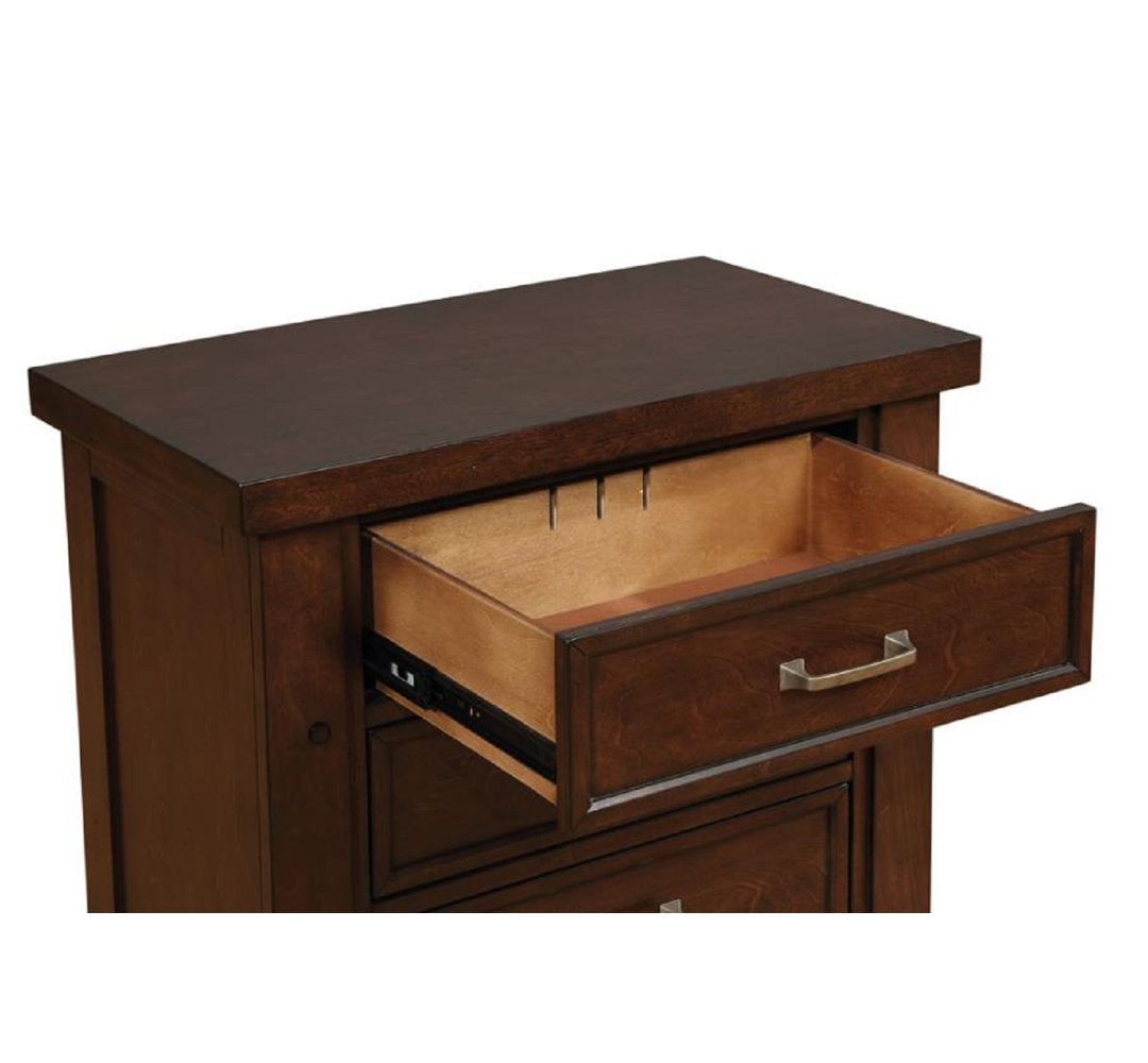 Ludgershall 3 - Drawer Nightstand in Cherry Darby Home Co