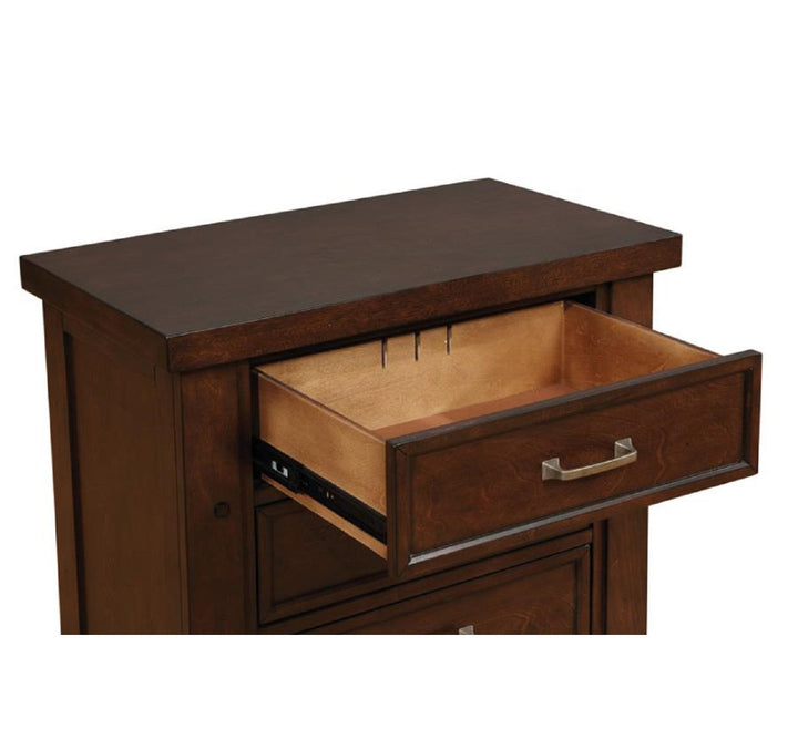 Ludgershall 3 - Drawer Nightstand in Cherry Darby Home Co