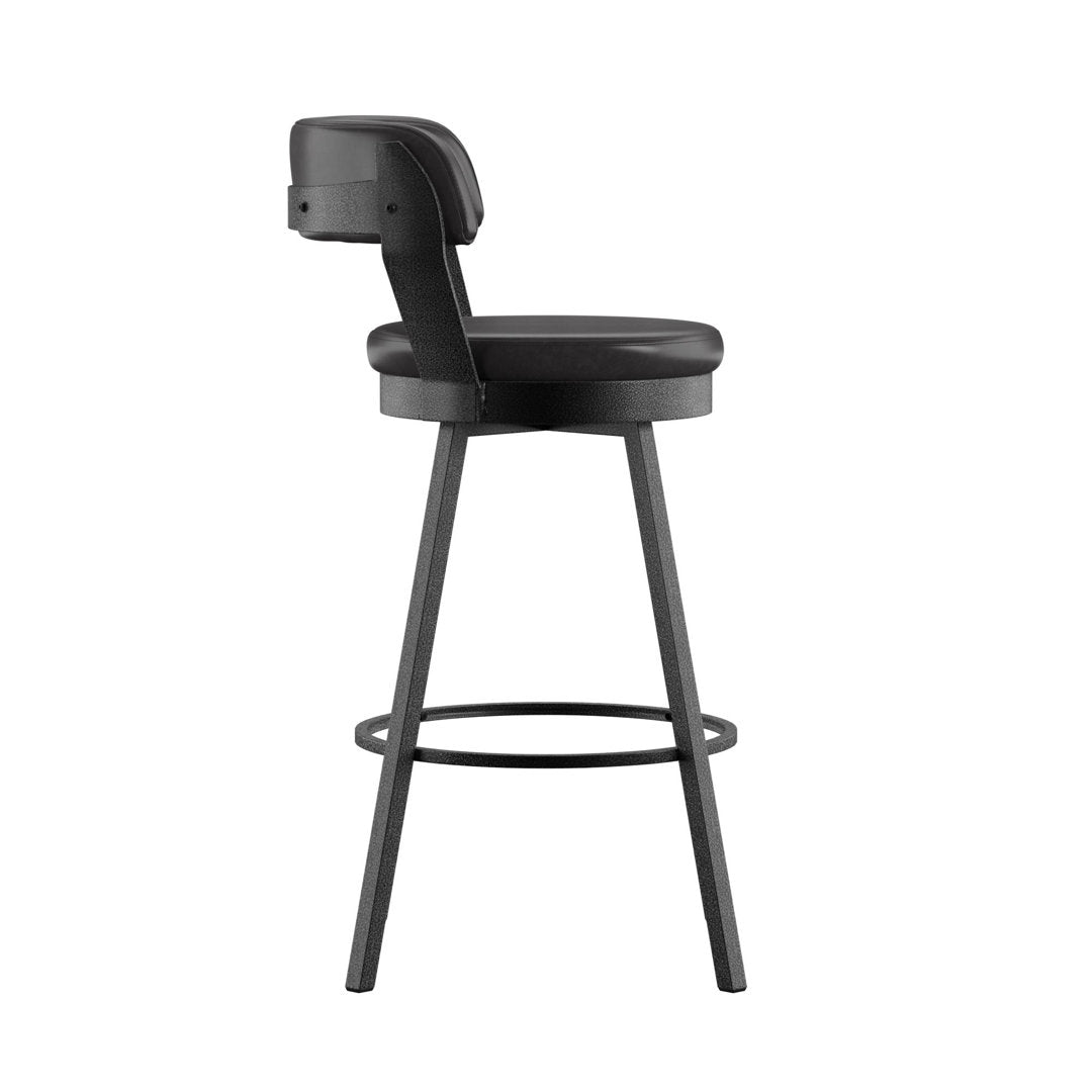 Berrin Bar & Counter Stool (Set of 2) Trent Austin Design® Upholstery: Black, Seat Height: Bar Stool (30.3" Seat Height)
