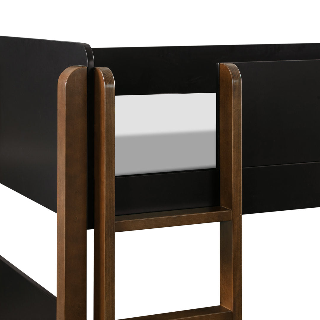 TipToe Twin Bunk Bed babyletto Color: Black/Natural Walnut