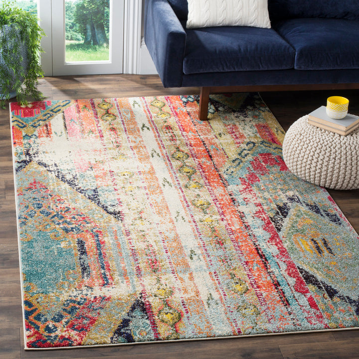 Galan Pink/Orange/Yellow Area Rug Mistana™ Rug Size: Rectangle 2'2" x 4'