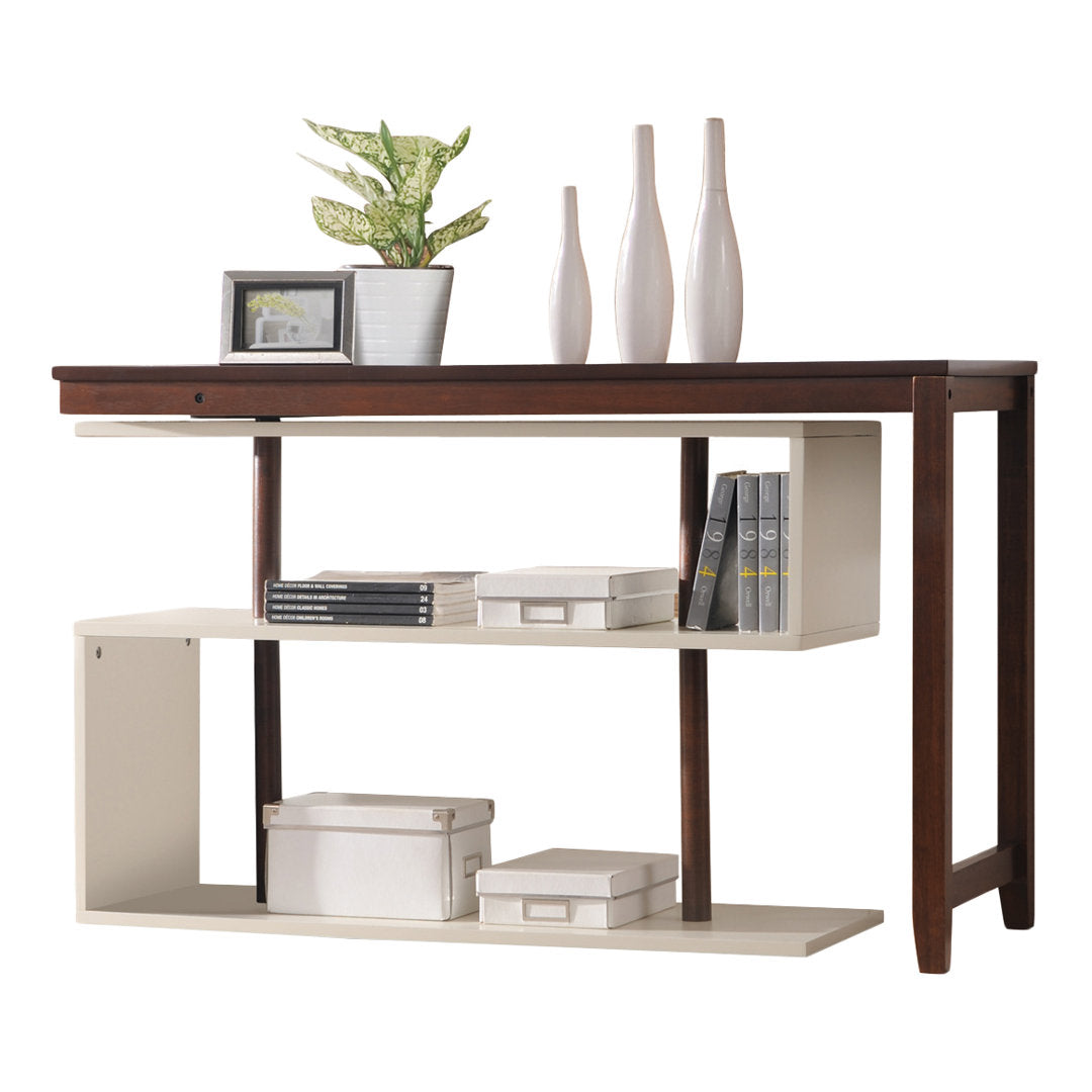 Browder Solid Wood L-Shape Desk Brayden Studio® Color: Mahogany/White