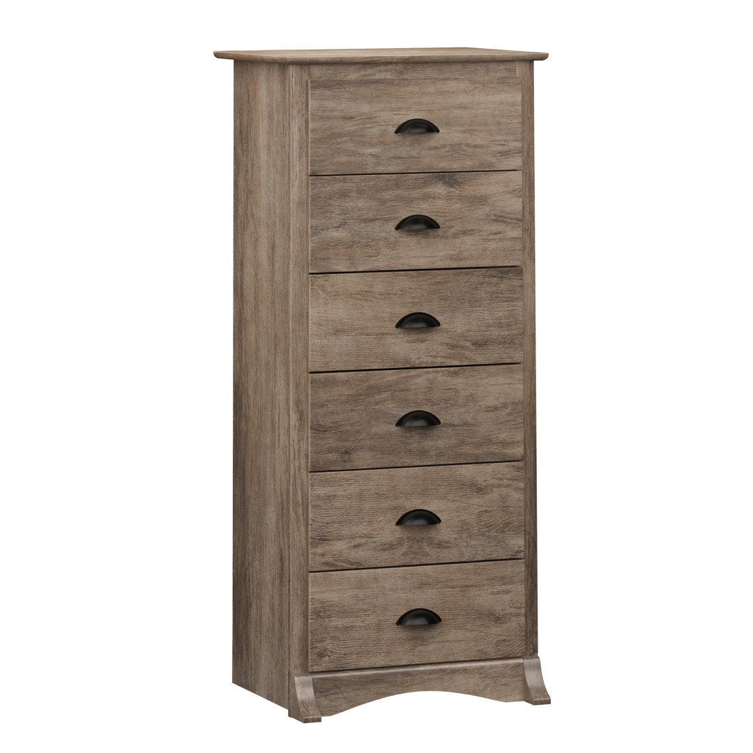 Sonoma Tall 6 Drawer 23.25" W  Lingerie Chest Lark Manor™ Color: Drifted Gray