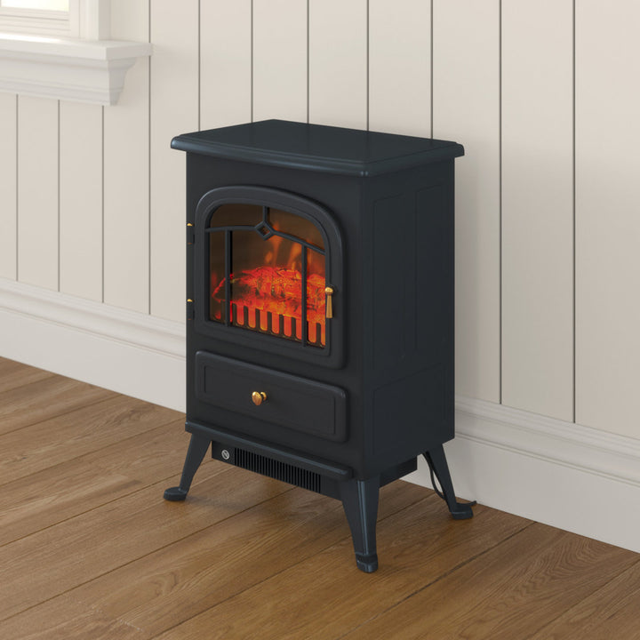 Manor Electric Fireplace Charlton Home® Finish: Black