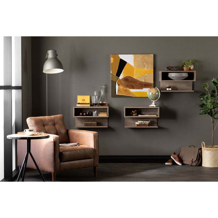 Sazena Nightstand South Shore Color: Weathered Oak