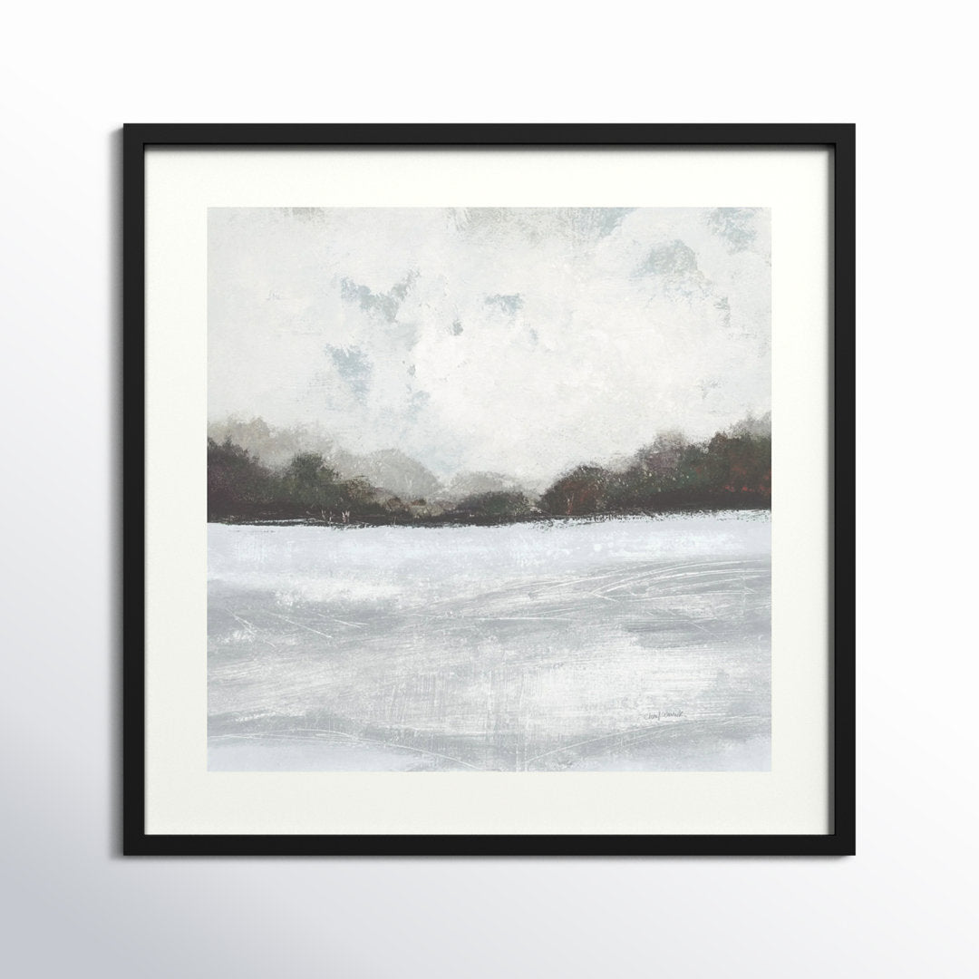 This Place IV Neutral - Picture Frame Painting Print on Paper Joss & Main Size: 41" H x 41" W Format: Black Framed Paper
