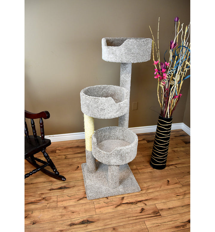 52" Deluxe Cat Tree New Cat Condos Color: Gray
