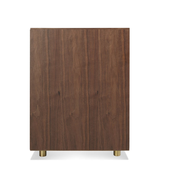 Dang 2 - Drawer Vertical Filing Cabinet Blu Dot Color: Walnut