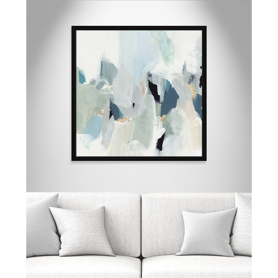 Little Talks II by Isabelle Z - Picture Frame Print on Canvas Casa Fine Arts Size: 37" H x 37" W x 0.75" D Format: Satin Black Picture Framed Paper