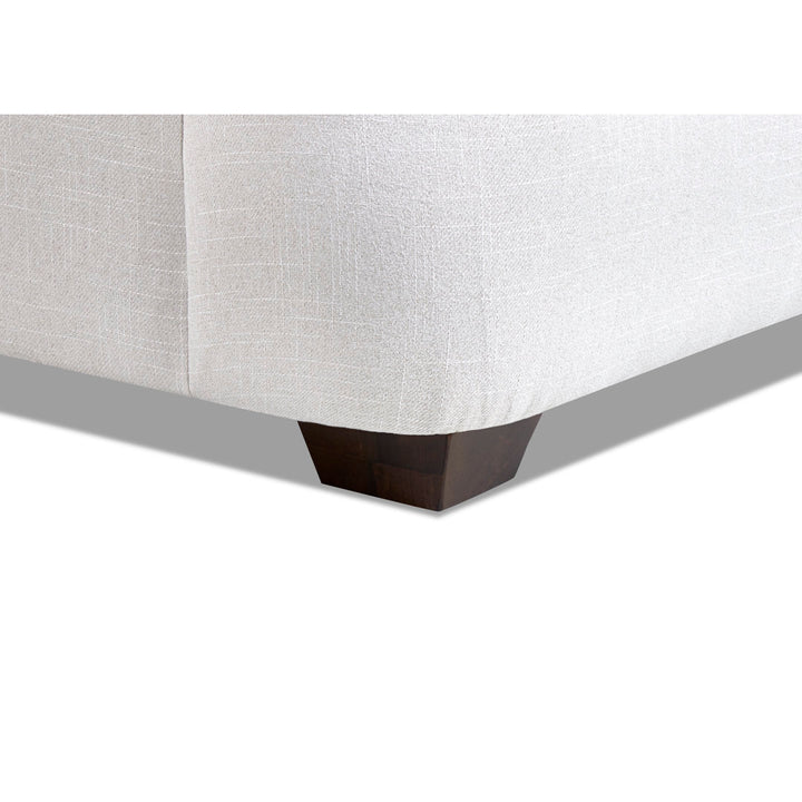 Emilio 65" Recessed Arm Loveseat With Reversible Cushions Wayfair Custom Upholstery™ Fabric: Classic Bleach White Twill