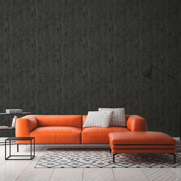 33' L x 21" W Texture Wallpaper Roll 17 Stories Color: Black/Gray Metallic